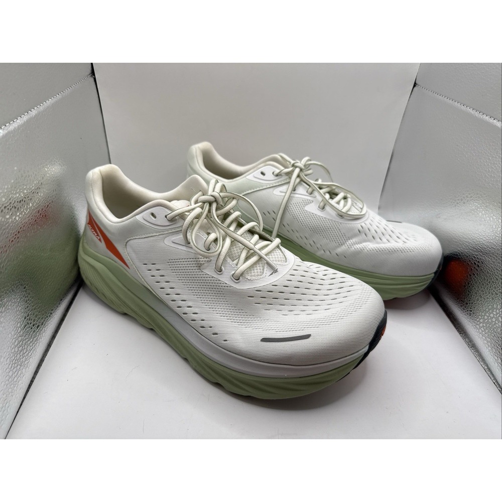 Altra Via Olympus 2 Running Shoes Mens Size 12 M Sneakers White & Green EUC